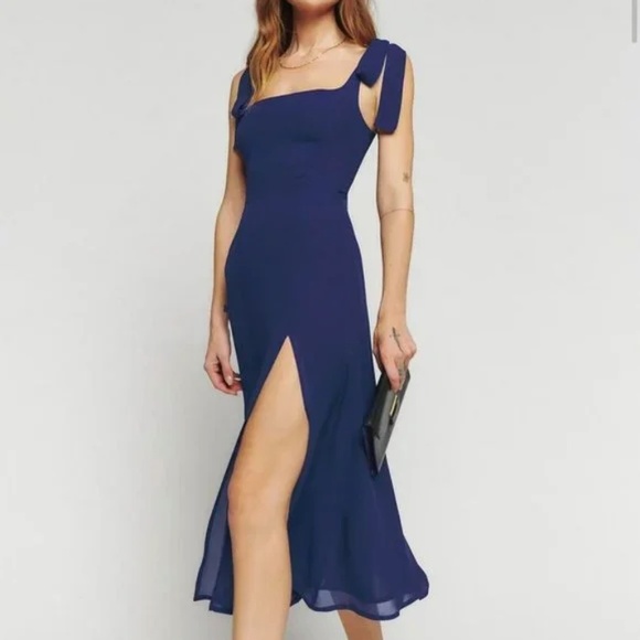 Reformation Twilight Dress in blue - Great Condition - Picture 1 of 5